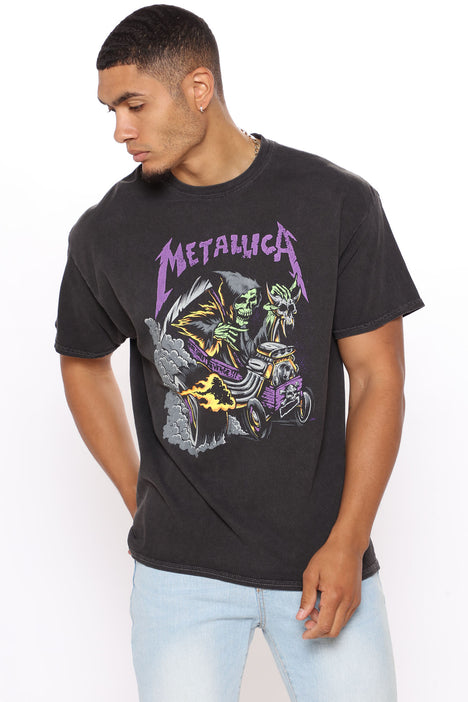 Black and purple clearance metallica shirt