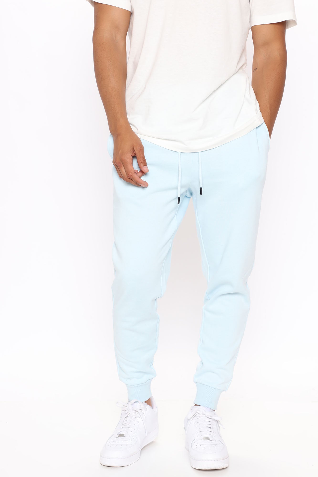 Mens light sales blue joggers