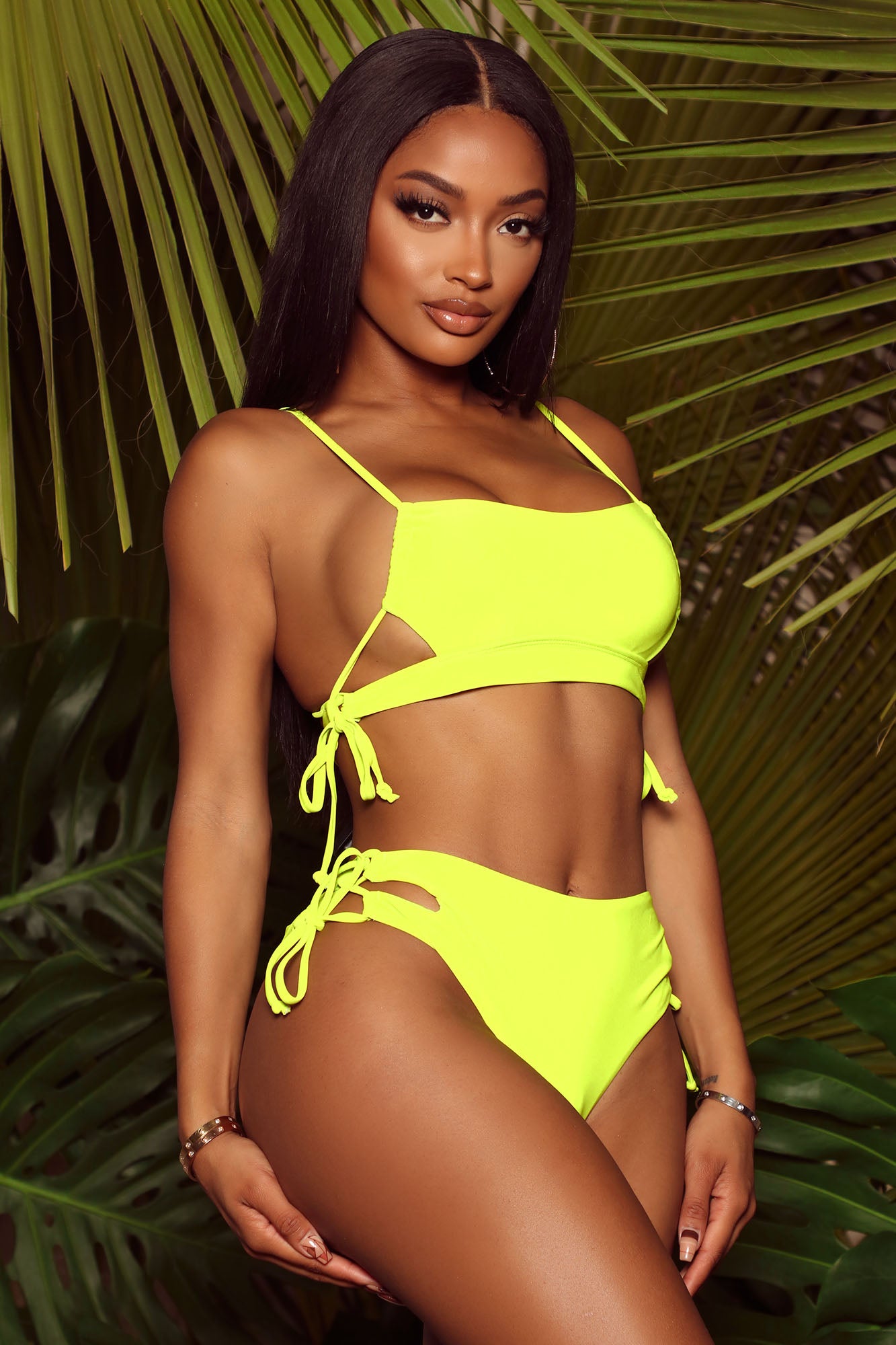 Flights And Beaches 2 Piece Bikini Lime Fashion Nova Swimwear