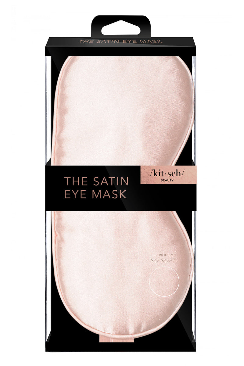 kitsch Adjustable Satin Eye Mask Blush Fashion Nova, Beauty