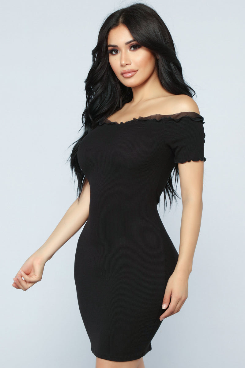 Kyla Ribbed Dress - Black | Fashion Nova, Dresses | Fashion Nova