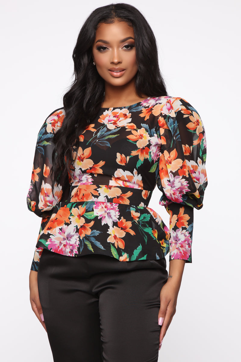 Spring Girl Top - Black | Fashion Nova, Shirts & Blouses | Fashion Nova