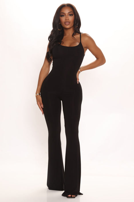 Versace Jeans Couture Black & Gold Jumpsuit in Black & Gold | REVOLVE