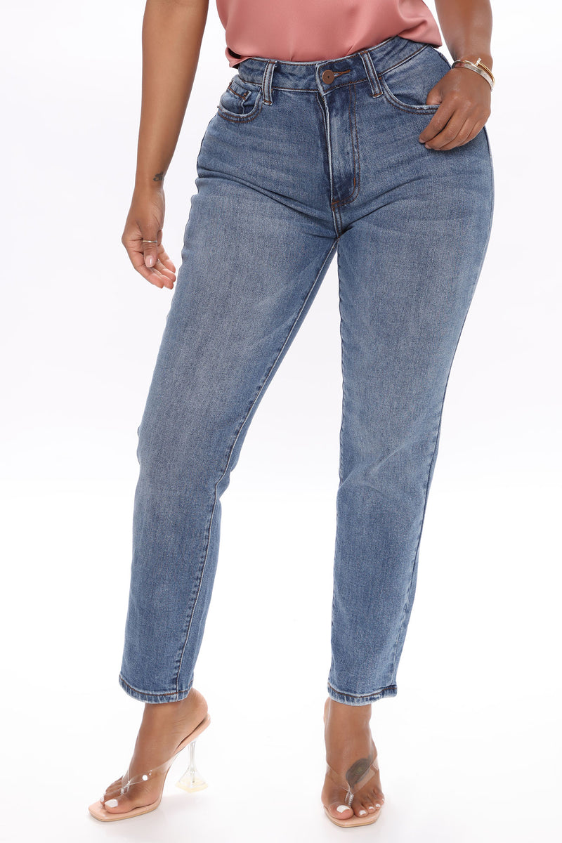 Margie High Rise Mom Jeans - Dark Wash | Fashion Nova, Jeans | Fashion Nova