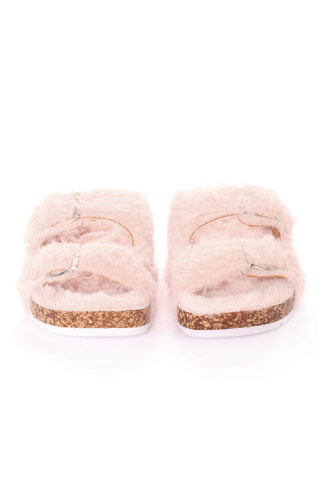 Fashion nova fur slides best sale