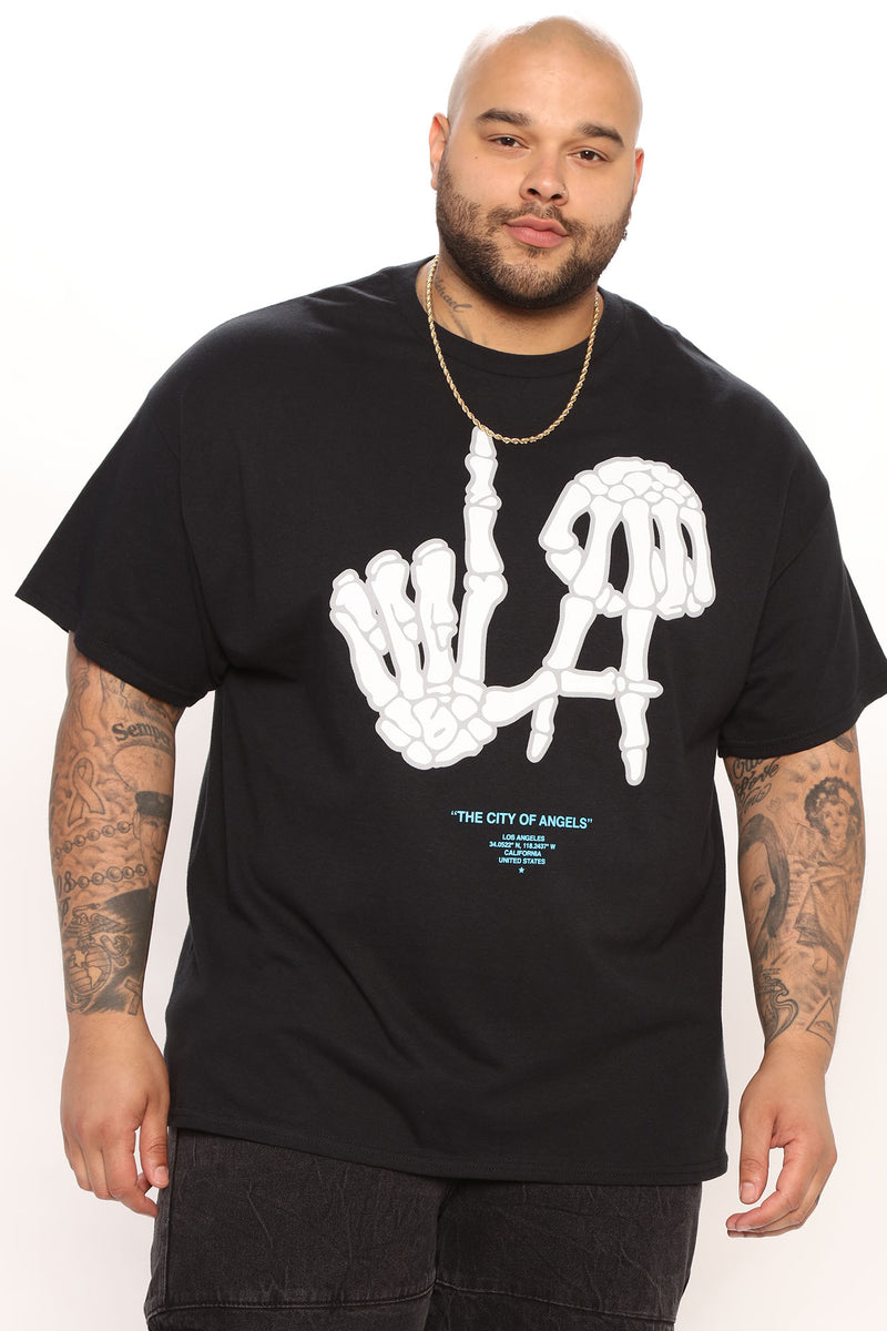 Skeleton LA Hands Short Sleeve Tee - Black | Fashion Nova, Mens Graphic ...