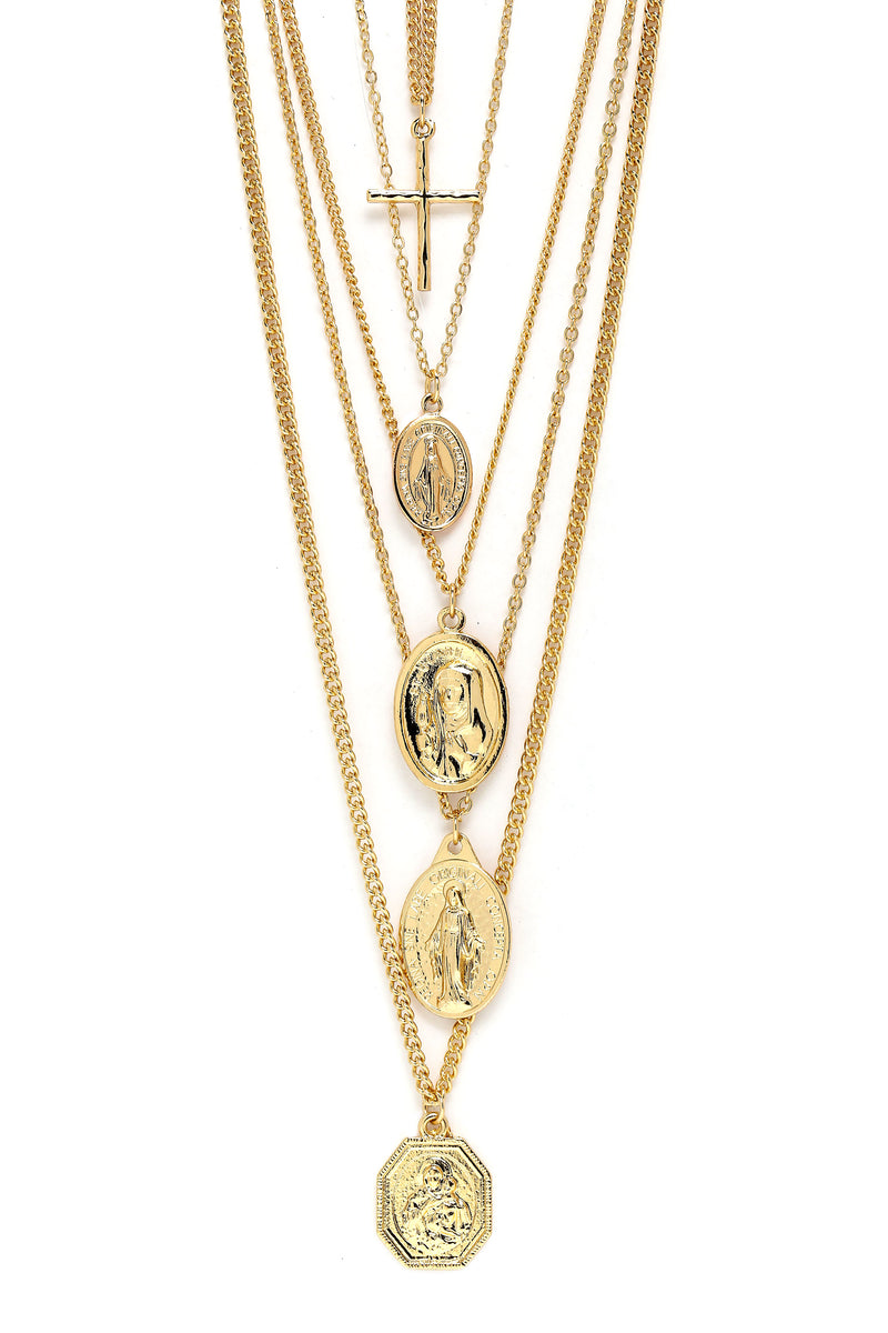 All The Talk Necklace Gold Fashion Nova, Jewelry Fashion Nova