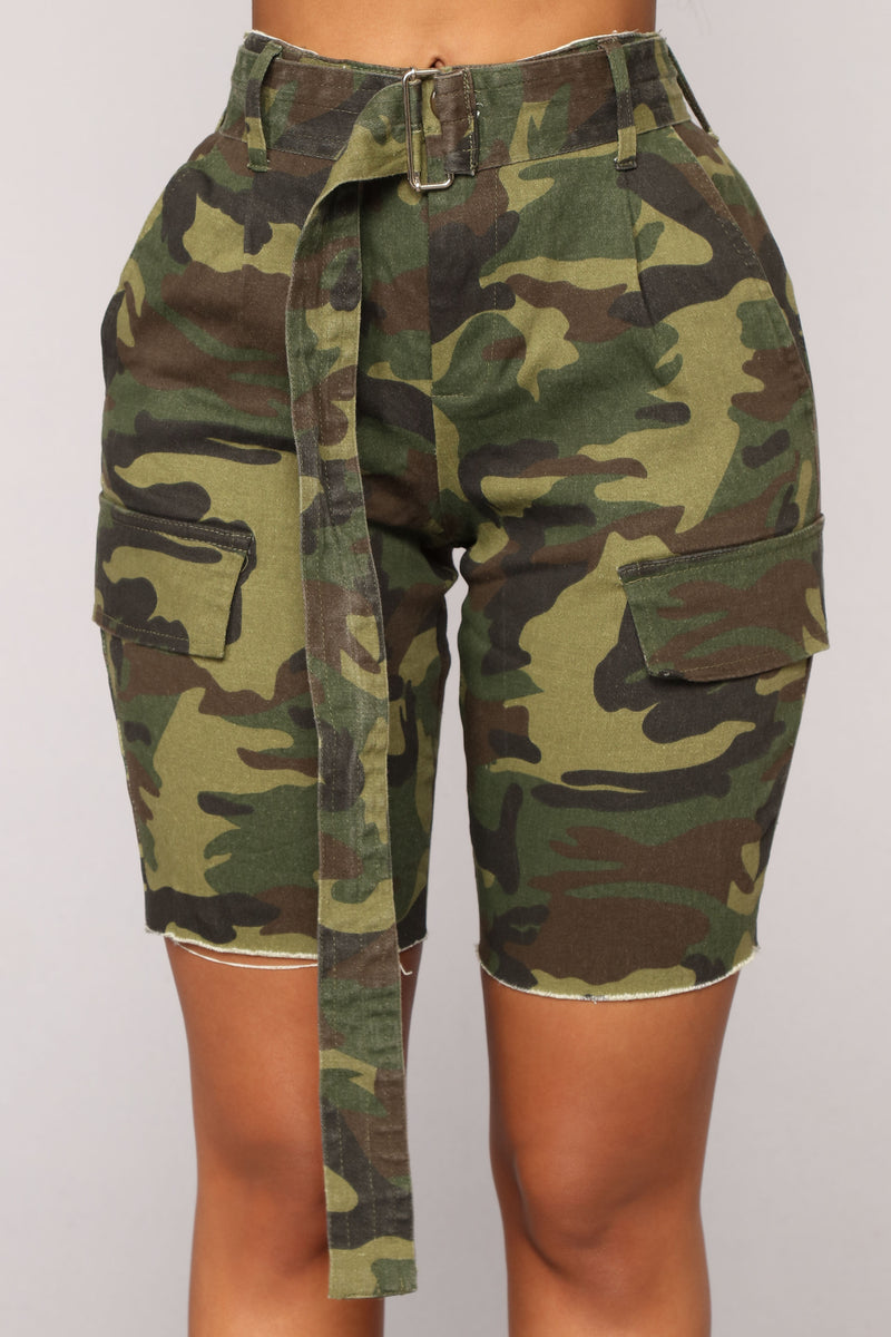 Cadet Carly Camo Cargo Shorts - Camo | Fashion Nova, Shorts | Fashion Nova