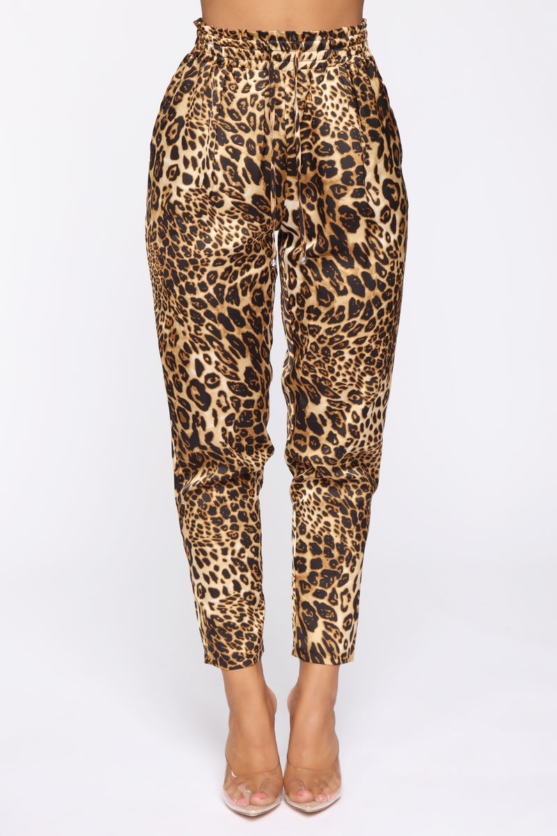 Dark Side Silk Joggers - Leopard | Fashion Nova, Pants | Fashion Nova