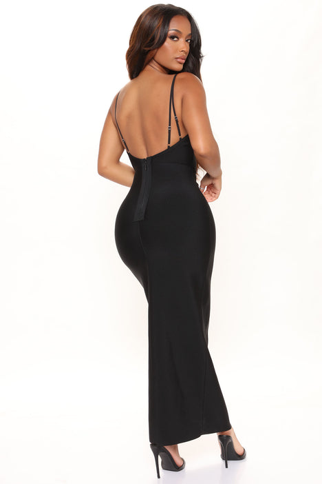 Lush black maxi dress shop