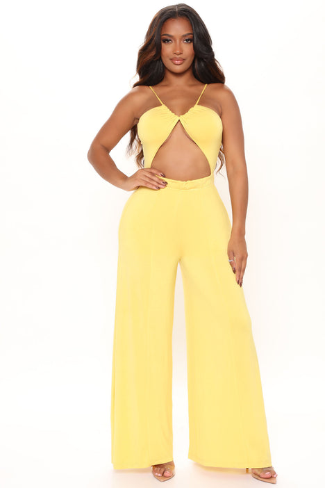 Summer Crush Jumpsuit Yellow