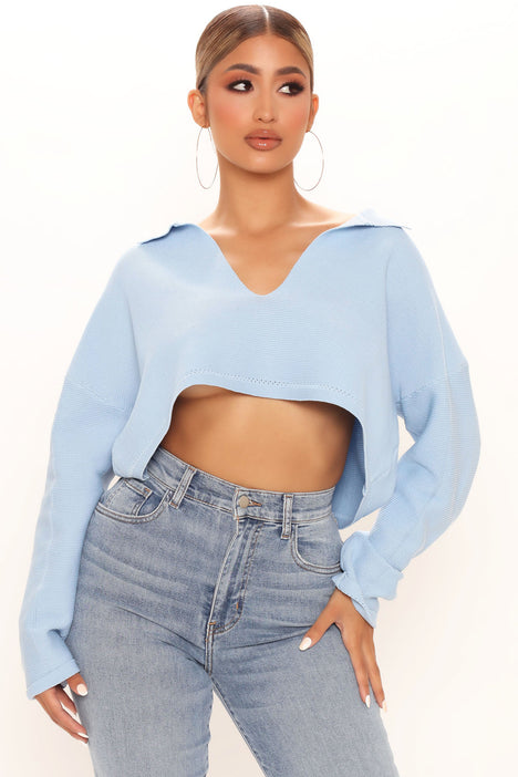 Take Me Home Top Light Blue