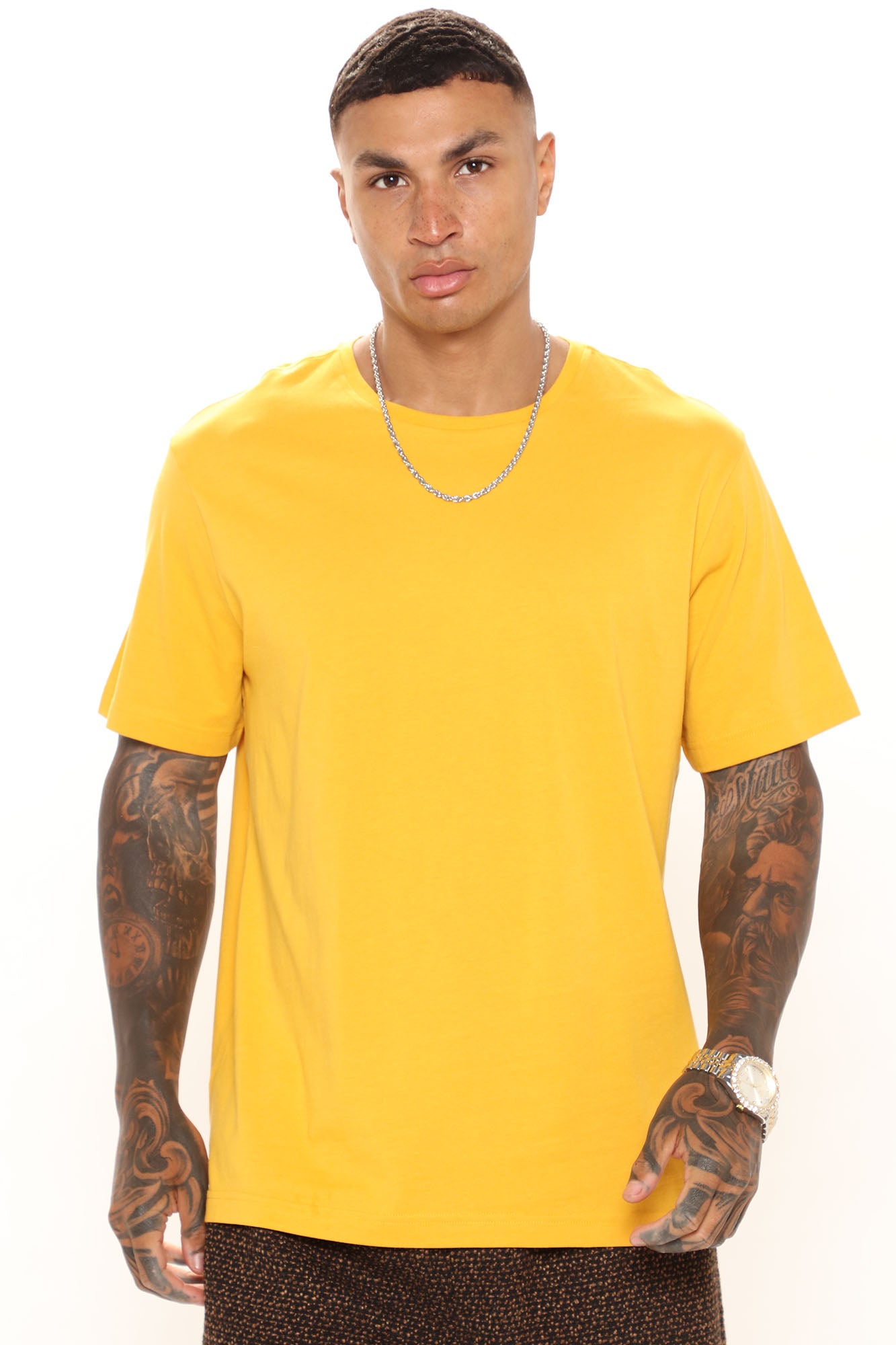 Mustard t shirt store mens