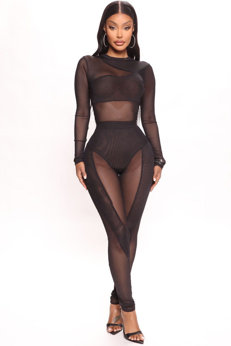 Maddie Mesh Legging Set Black Fashion Nova, Matching Sets Fashion