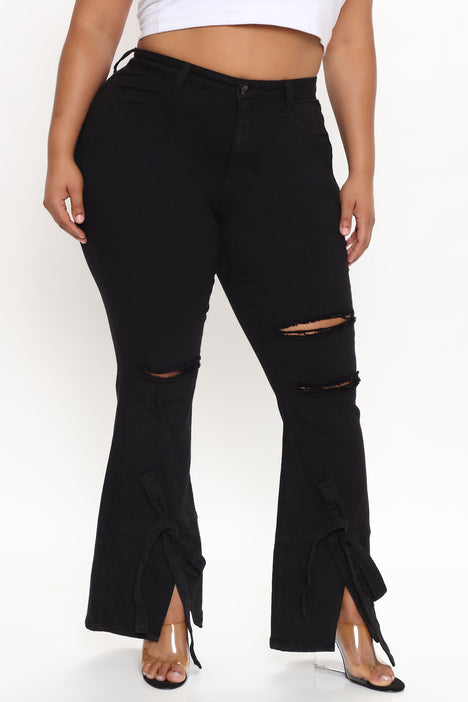 Ripped black store jeans fashion nova