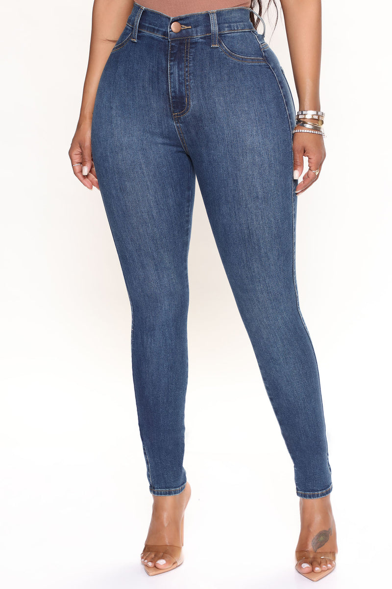 Luxe High Waist Skinny Jeans - Dark | Fashion Nova, Jeans | Fashion Nova