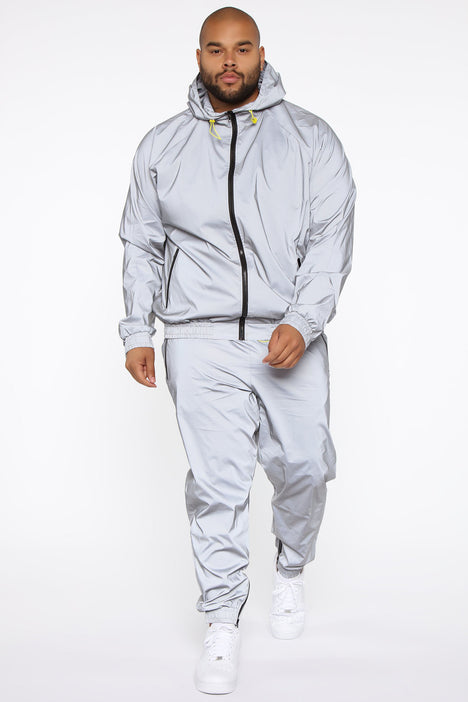Enzo Reflective Joggers Silver