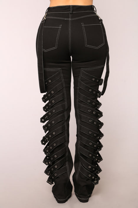 Buckle Up For The Ride Pants Black