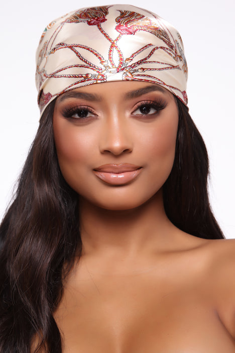 Ride It Like A Champ Head Scarf Orange combo Fashion Nova
