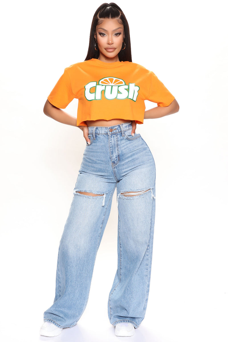 Crush Crop Top - Orange | Fashion Nova, Screens Tops and Bottoms ...