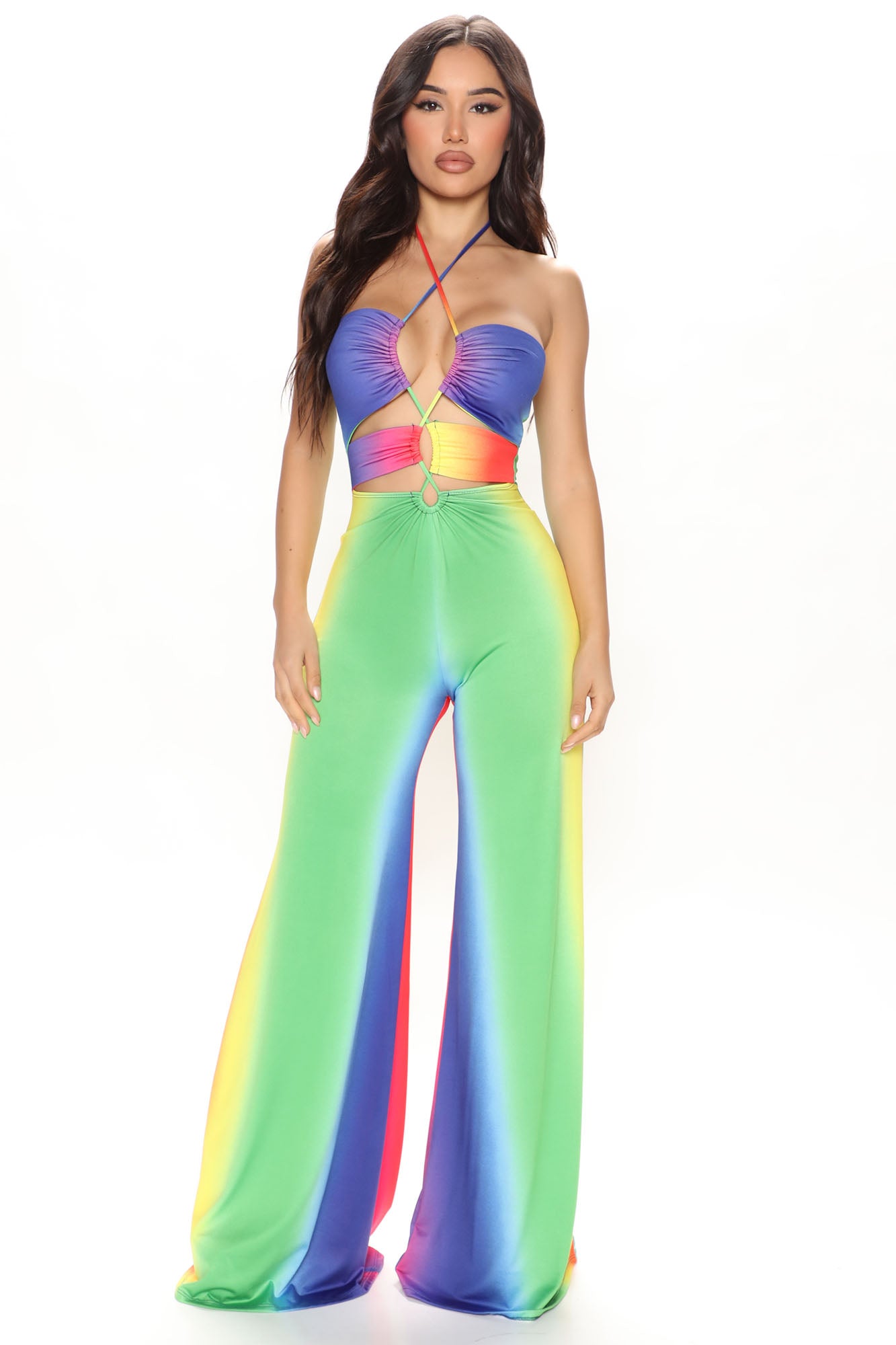 Fashion nova rainbow shop jumpsuit