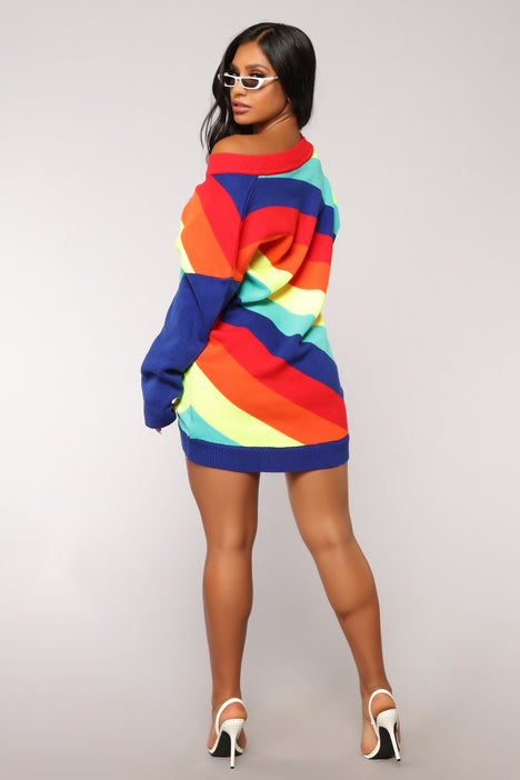 Fashion nova rainbow sweater best sale