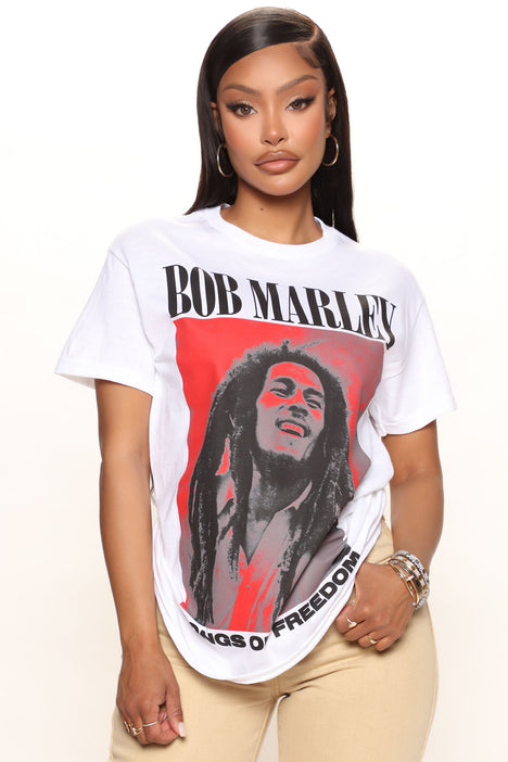 Bob Marley Songs Of Freedom Tee White Fashion Nova Screens