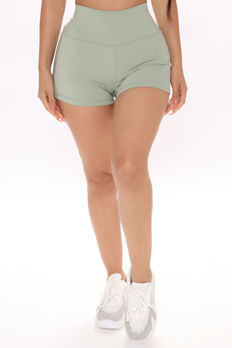 Let's Be Real Active Booty Shorts Mint Fashion Nova, Shorts