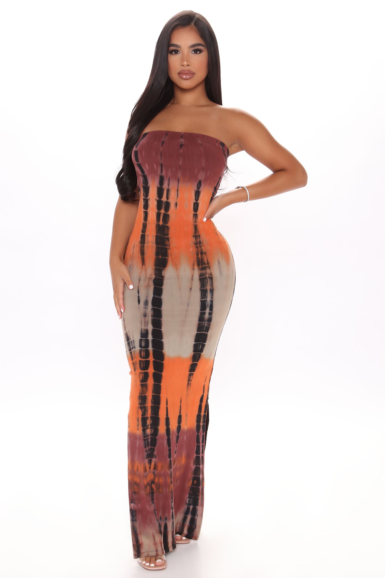 Wishing You Love Tie Dye Maxi Dress Black combo