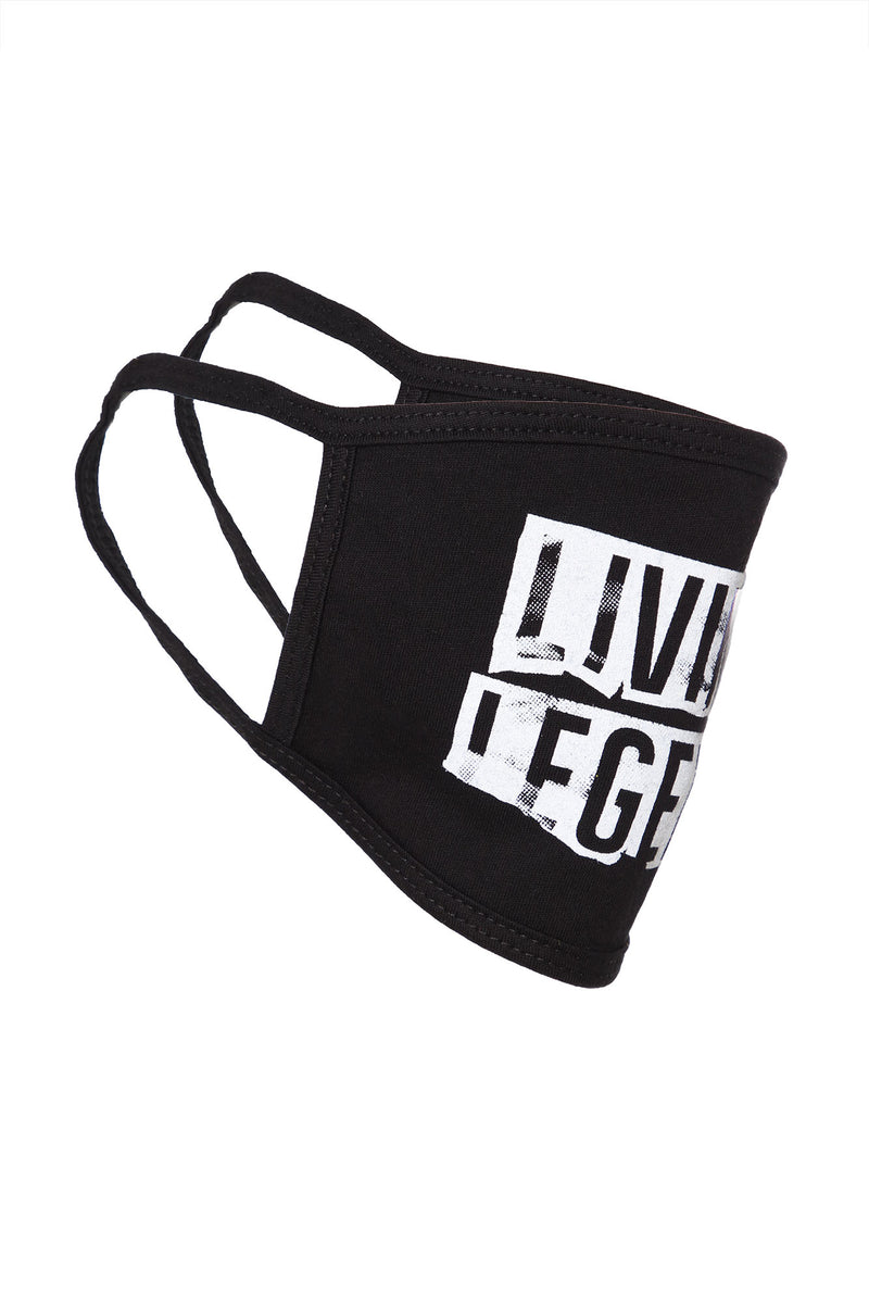 Living Legend Face Mask Black/White Fashion Nova, Facemasks Fashion Nova