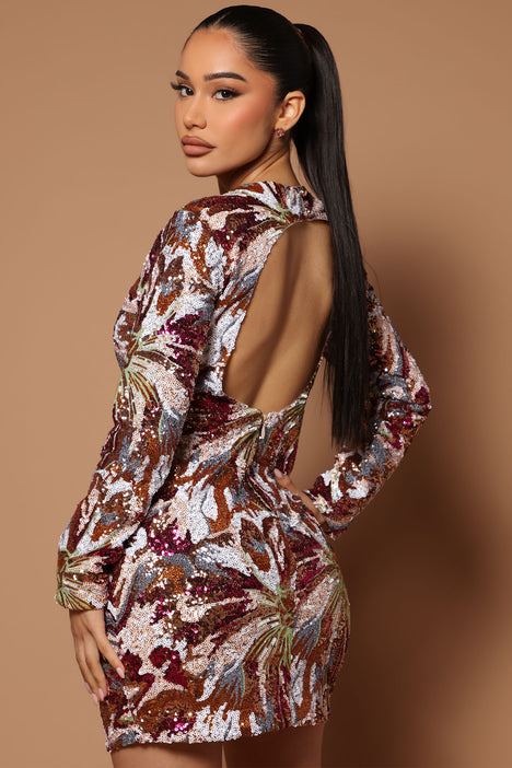 Fashion nova multi shop color dress