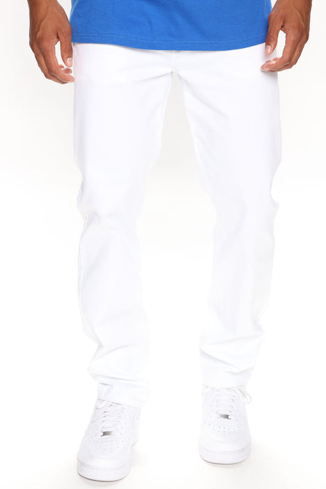 Mike Straight Jeans White Fashion Nova Mens Jeans Fashion Nova