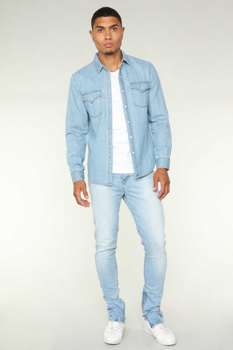 Arche Skinny Jeans - Light Blue Wash | Fashion Nova, Mens Jeans ...