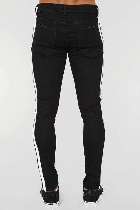 Jeans with two stripes hotsell