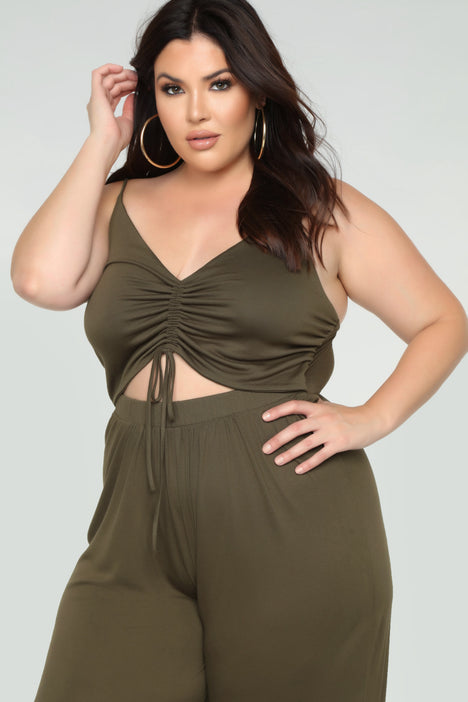 Easy Breeze Jumpsuit Olive