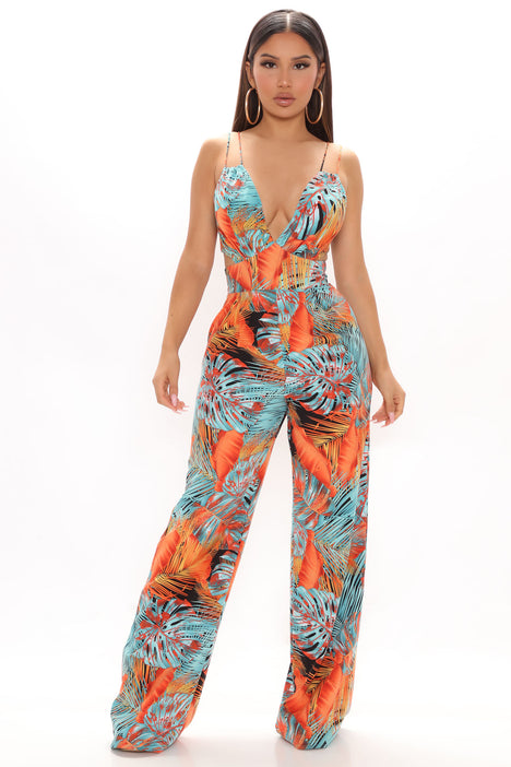 Fashion nova wide leg jumpsuit sale