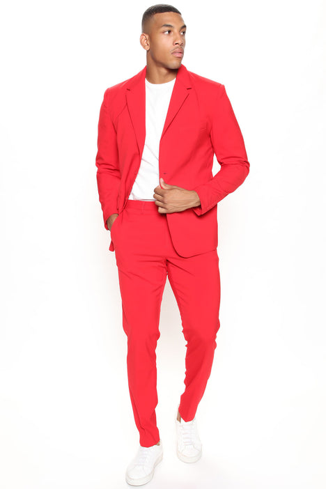 The Modern Stretch Suit Jacket Red