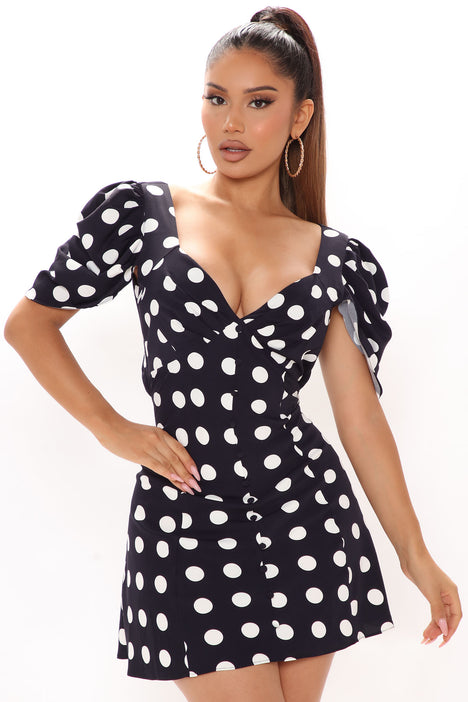 Fashion nova shop polka dot dress