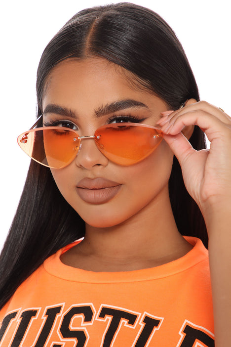 Orange designer sunglasses hotsell