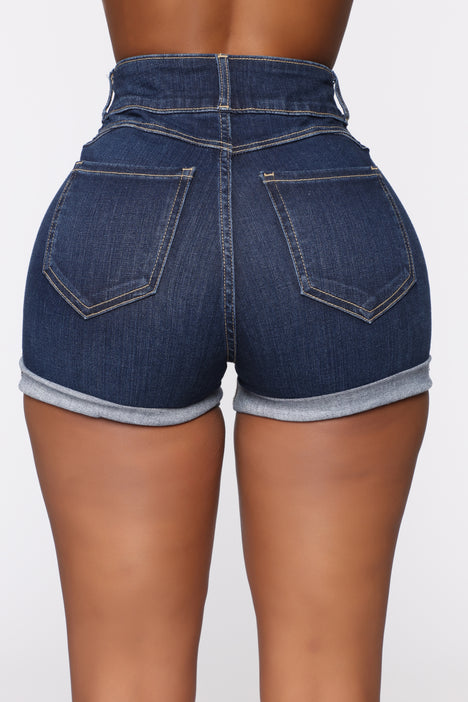 High waisted denim shorts sales fashion nova