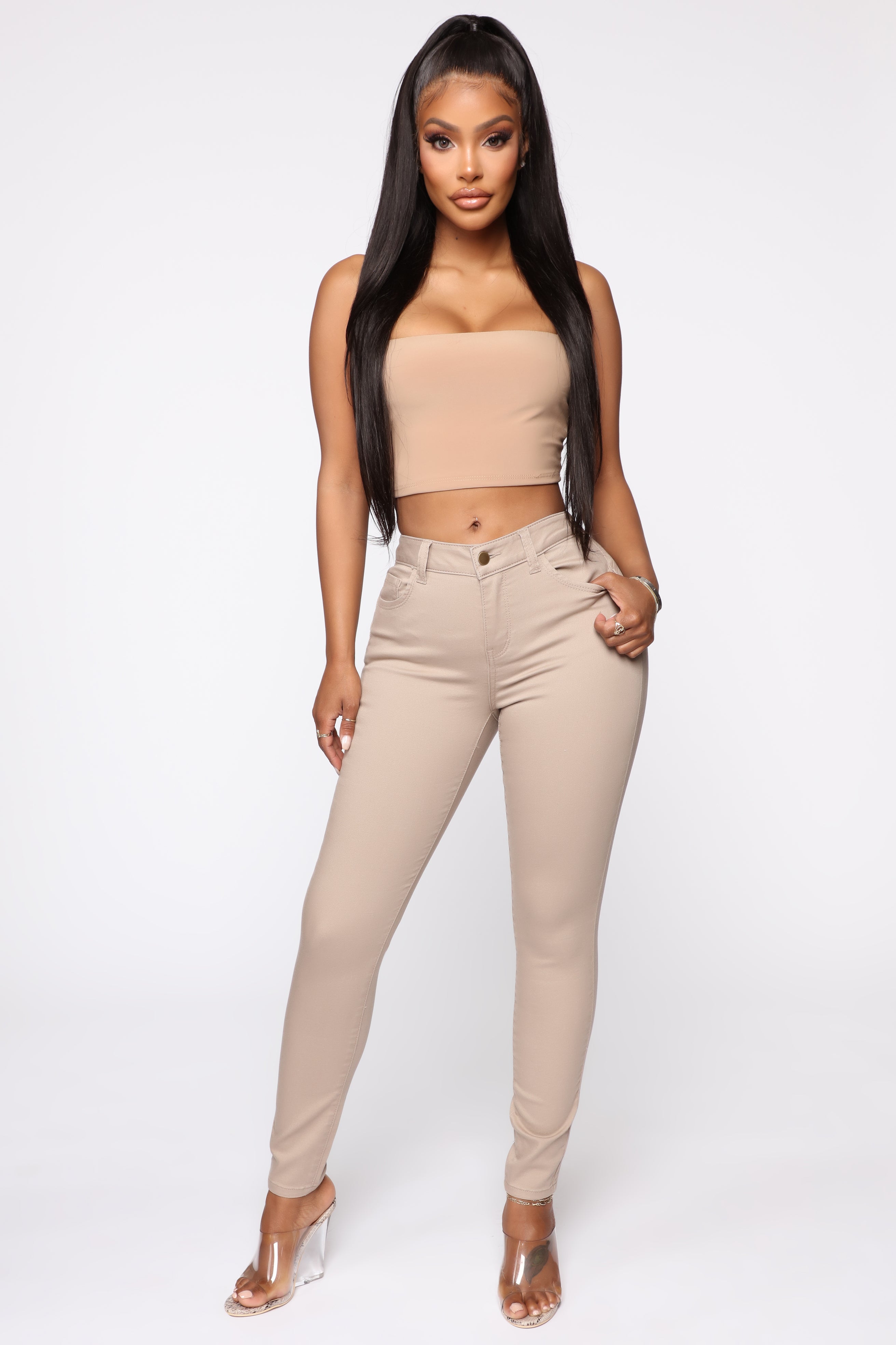 Mid-Rise Skinny Everyday Khakis for Women