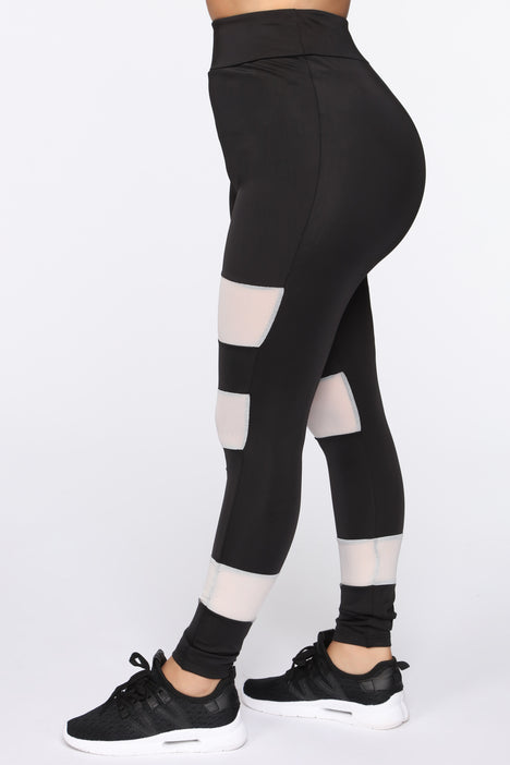 Werkin Hard Legging Black White Fashion Nova Leggings