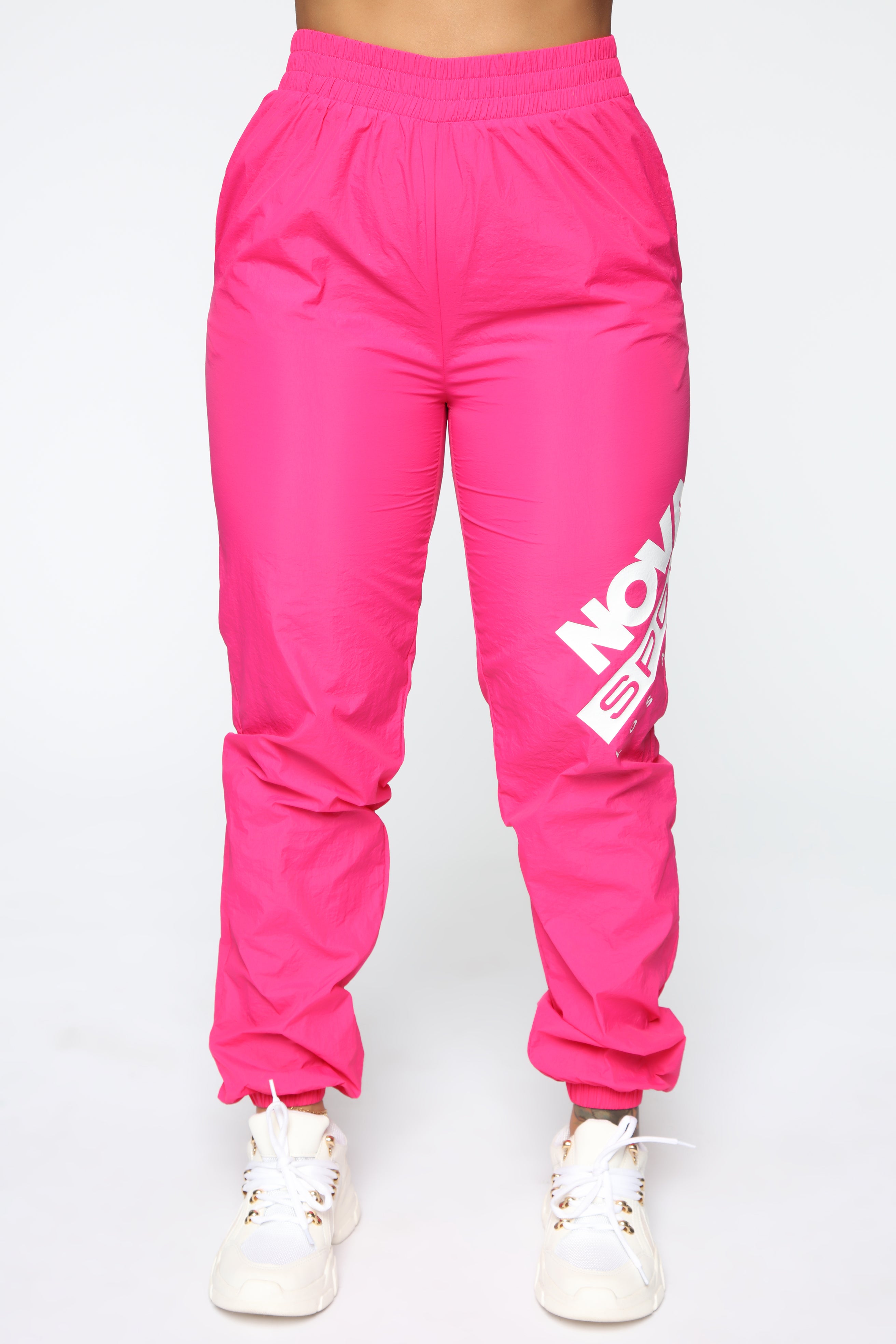 White windbreaker hotsell joggers