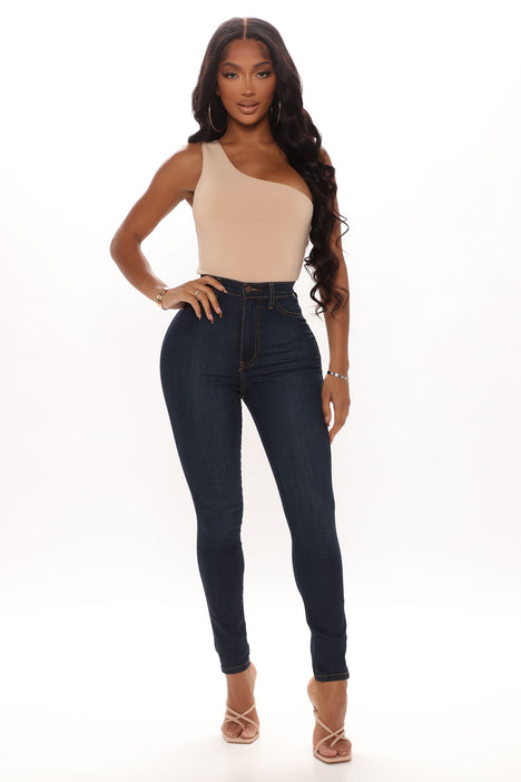 Classic High Waist Skinny Jeans - Dark Denim, Fashion Nova, Jeans