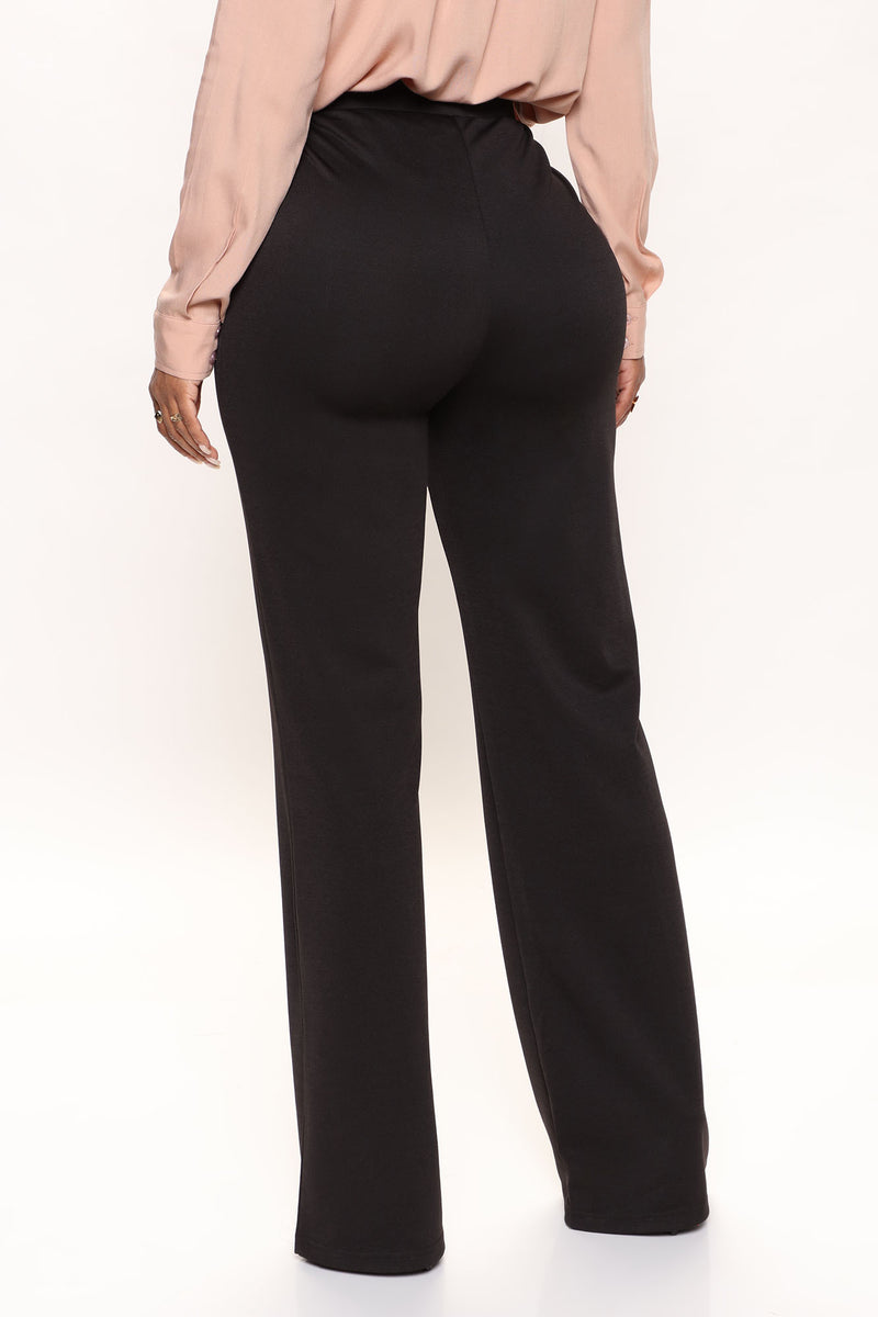 Can't Be Bothered Wide Leg Pant 33 - Black | Fashion Nova, Pants ...