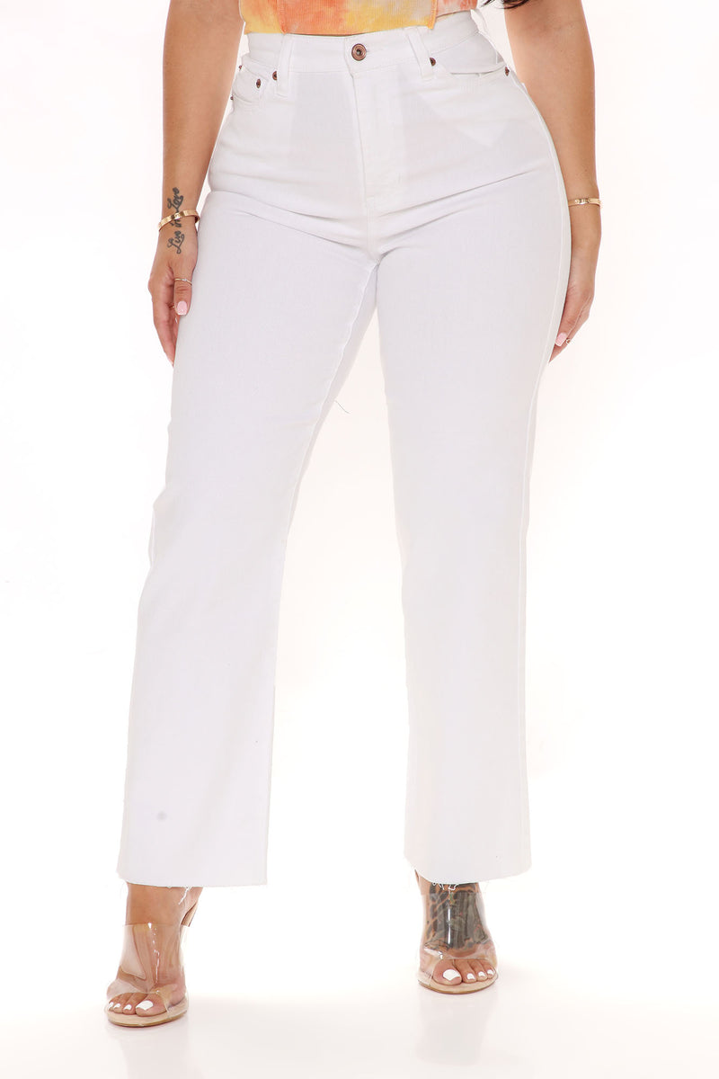 Life Is Breezy Straight Leg Jeans - White | Fashion Nova, Jeans ...