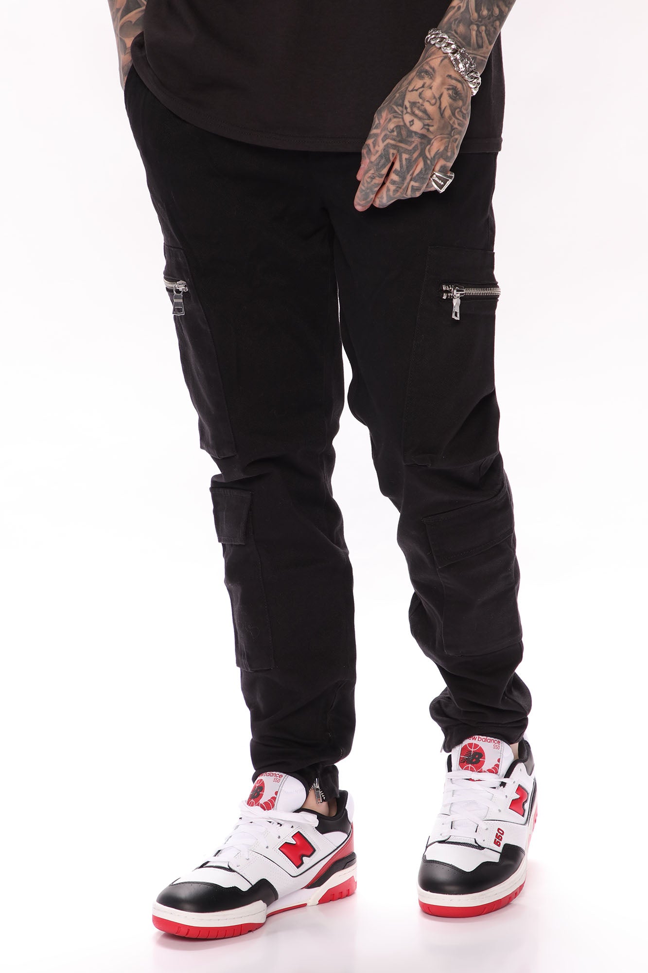 Ankle zipper pants mens online