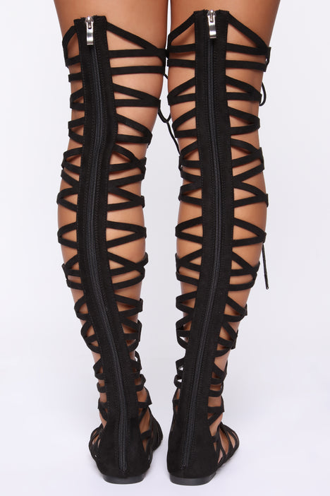 Didn t Notice Flat Sandals Black Fashion Nova Shoes Fashion