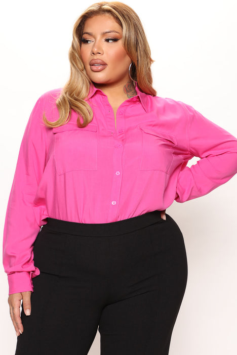Pink work shirt on sale