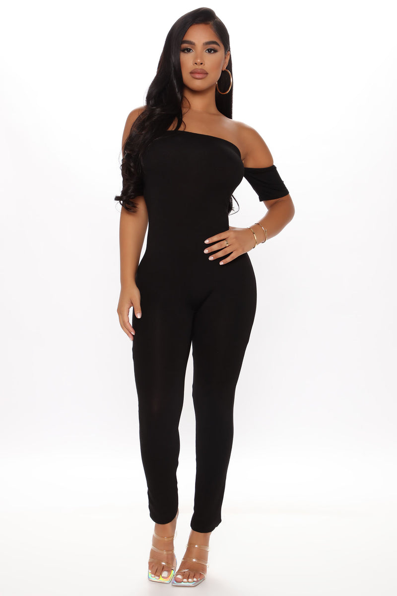 Soothe As Ever Short Sleeve Jumpsuit - Black | Fashion Nova, Jumpsuits ...